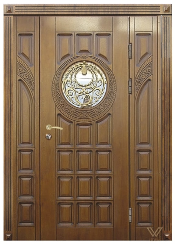 Двери входные, трехполые