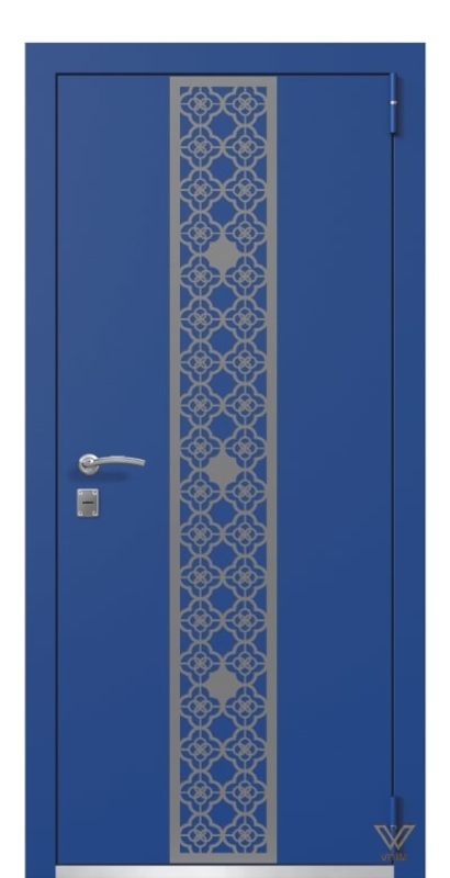 Двери металлические, синие